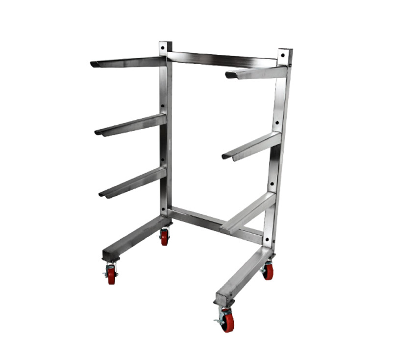 CANTILEVER STORAGE RACK WITH CASTER