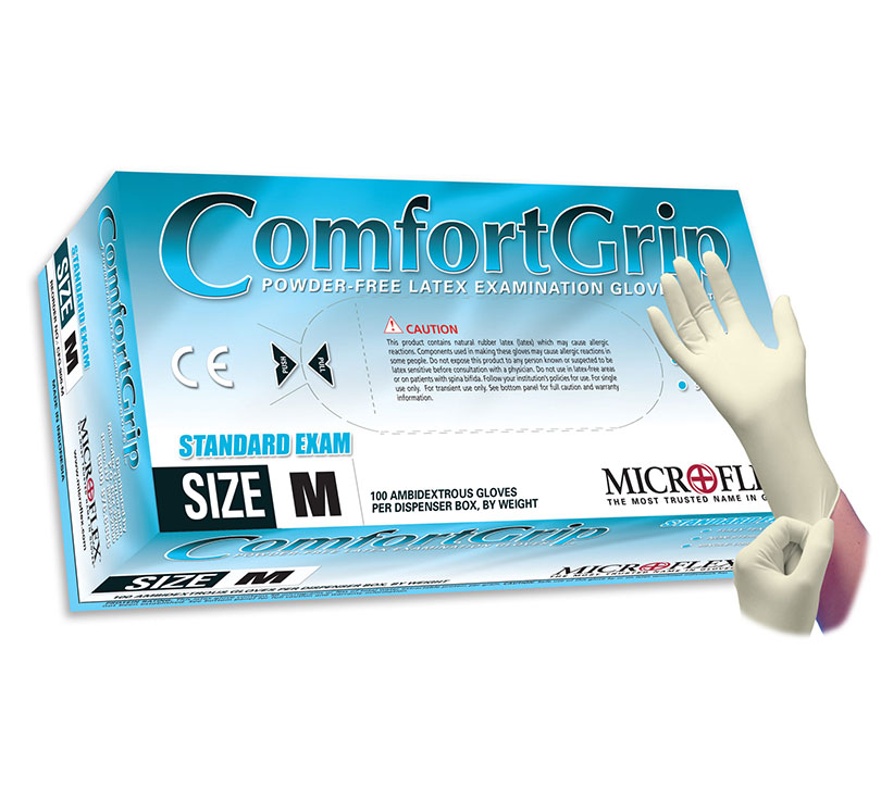 ComfortGrip™ LATEX, POWDER FREE GLOVES
