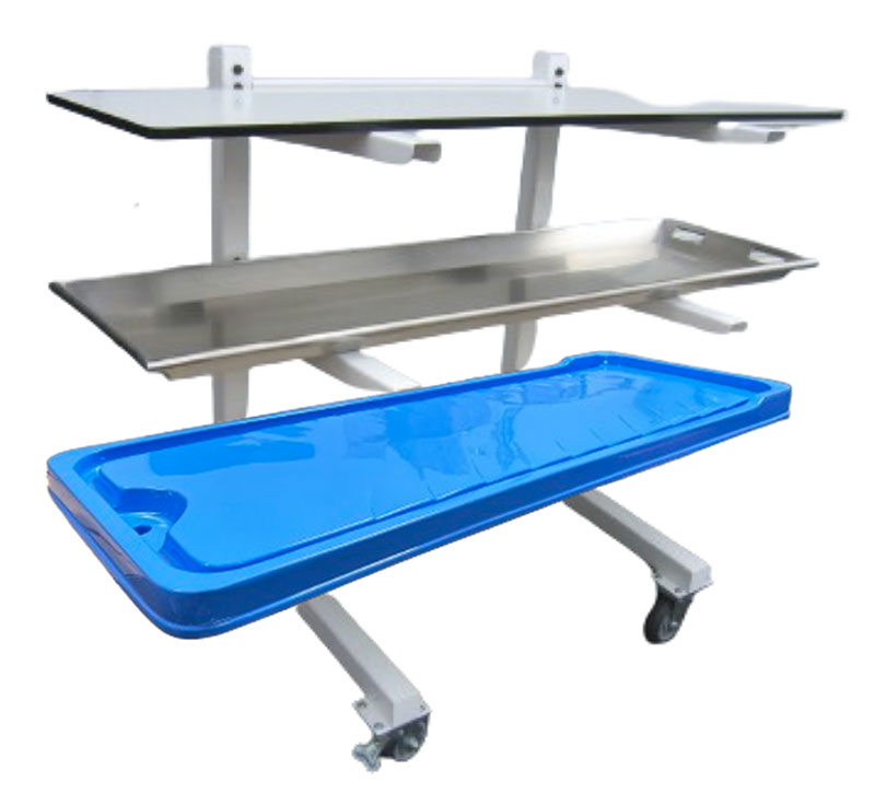 POWDER COATED CANTILEVER STORAGE RACK with CASTERS