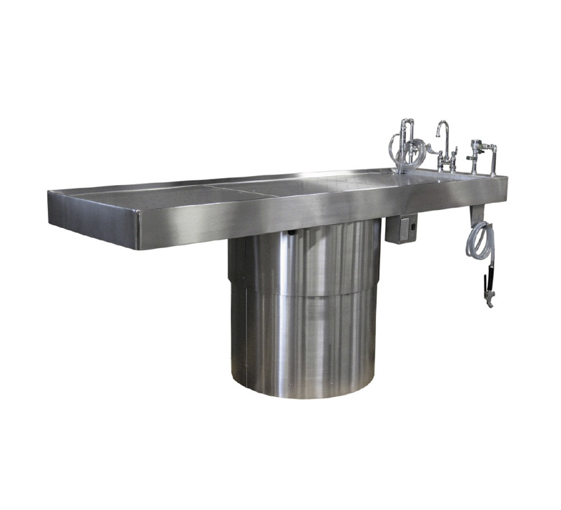 ROTATING & ELEVATING AUTOPSY TABLE