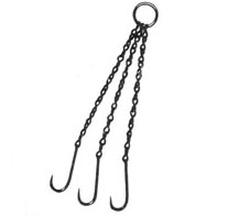 TRIPLE CHAIN HOOK, 6”